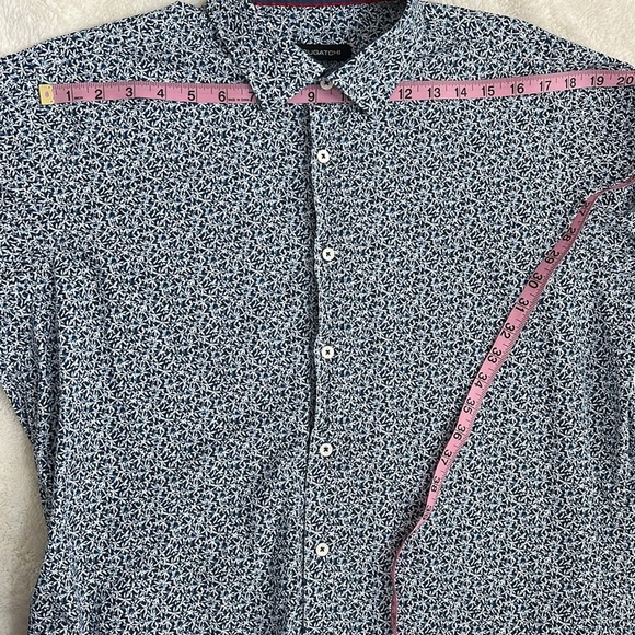 BUGATCHI Men’s Classic Fit 100% Cotton Long Sleeve‎ Button Up Floral Preppy L - Picture 7 of 11